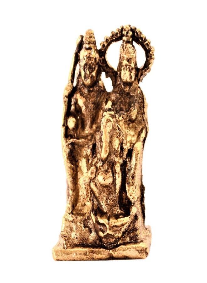Purpledip Rare Miniature Statue Lord Shiva Family (Mahadev, Parvati & Ganesha): Unique Collectible Gift (11166) - Image 2